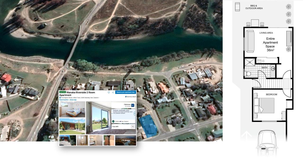 Wanaka Riverside 1 Bedroom Apartment Exterior foto